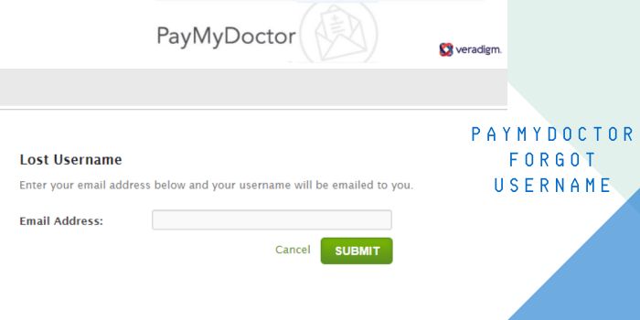 PayMyDoctor Forgot Username